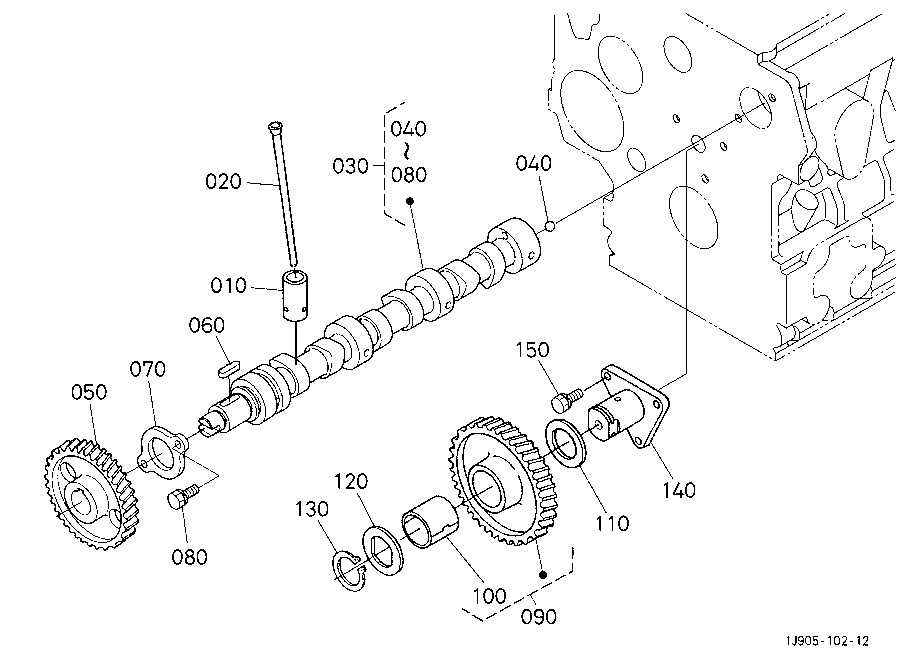 Camshaft And Idle Gear Shaft