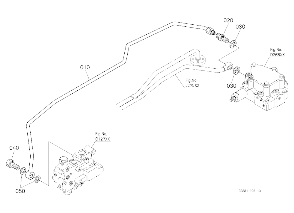 Hydraulic Oil Line (Dual Speed Valve)