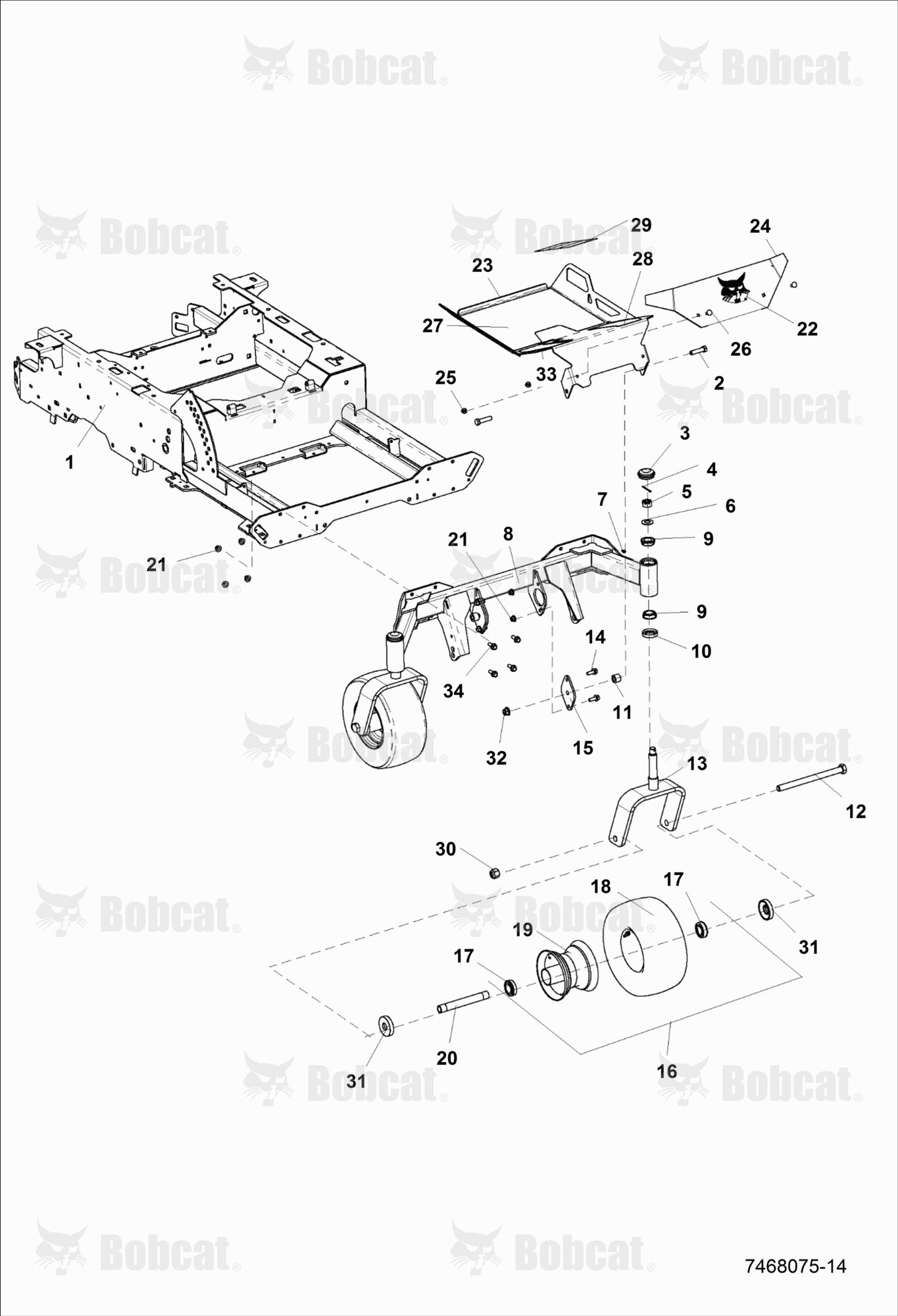 Footplate & Caster Assembly