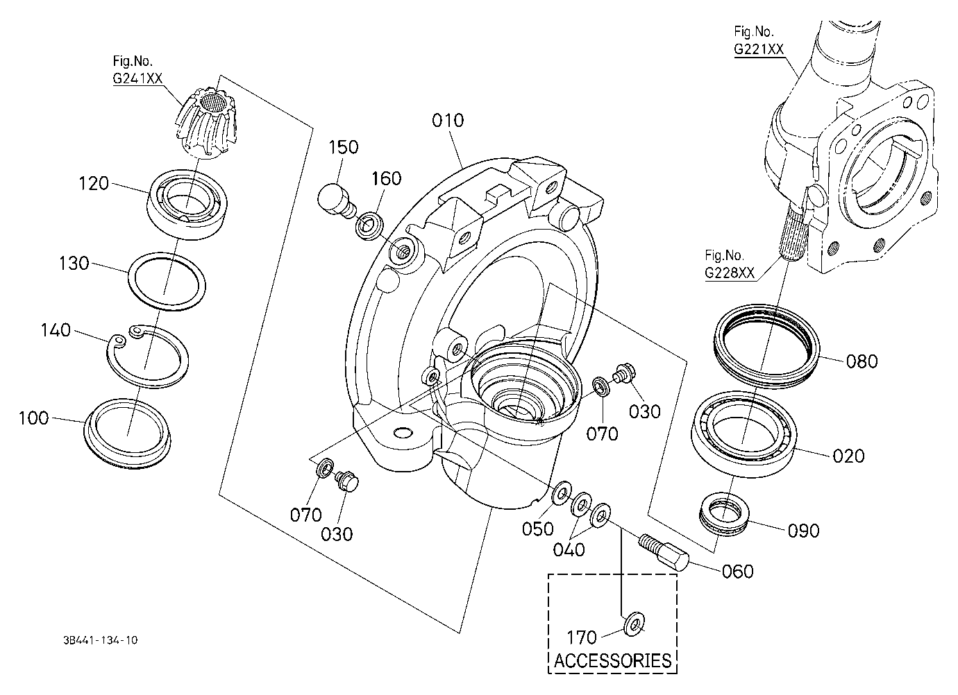 Front Axle Case Rh
