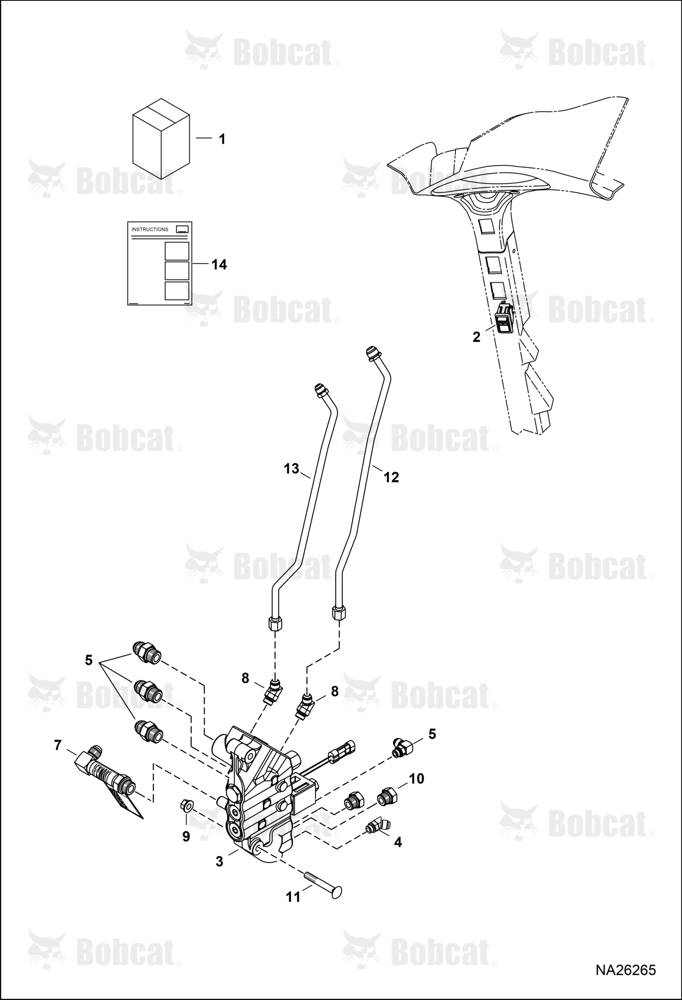 Bucket Position Valve Kit (Vertical)