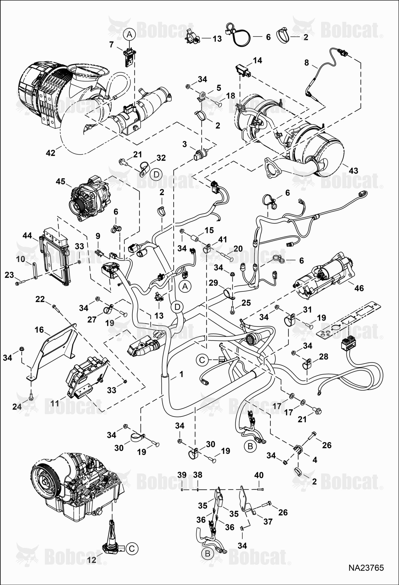 Engine Electrical Circuitry (Main Harness)