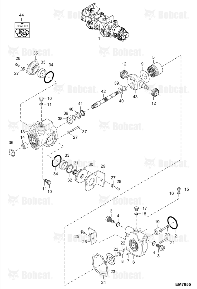 Hydrostatic Pump (RH) (Manual Controls)