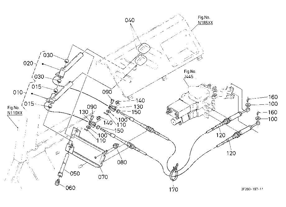 Auxiliary Control Valve Lever