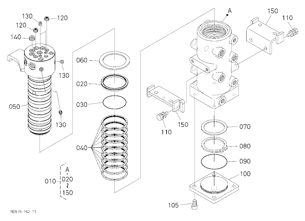 Rotary Joint [Component Parts] [Angle Blade Type]
