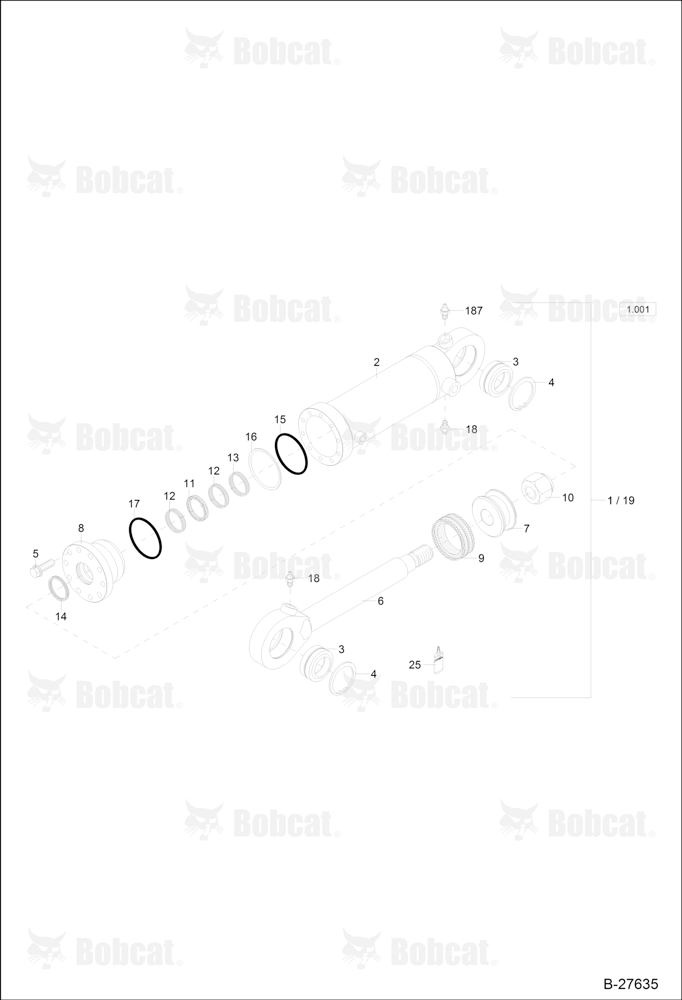 Hydraulic Cylinder - Support Blade (Z 110/60)