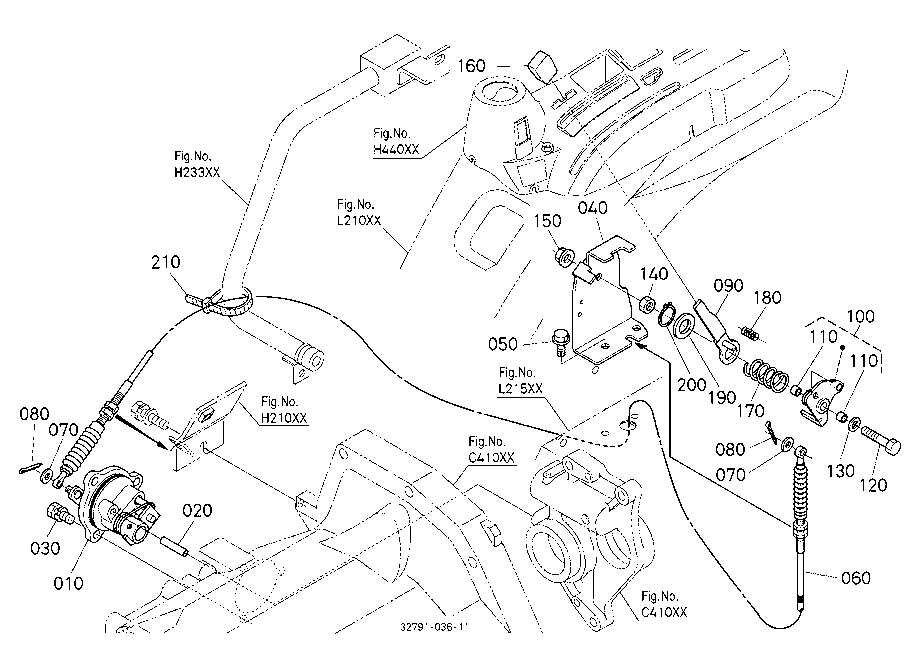 Pto Clutch Control Lever