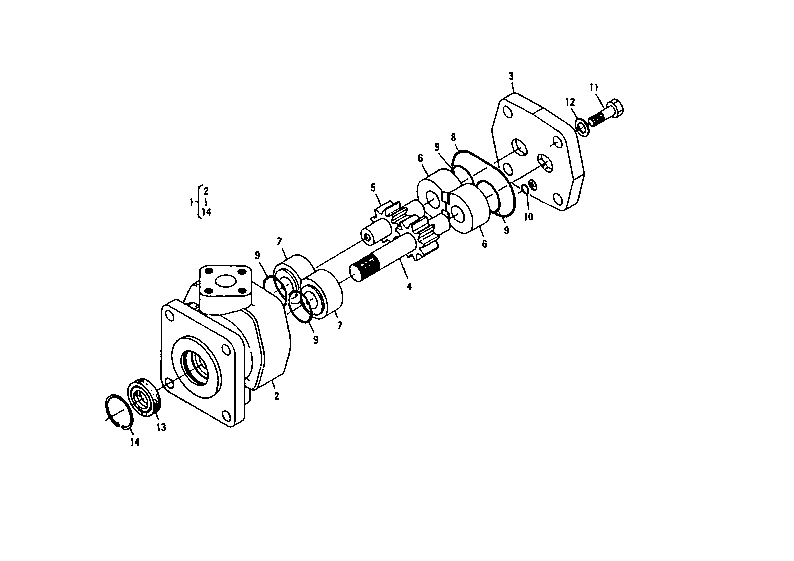 Oil Hydraulic Pump Section Parts