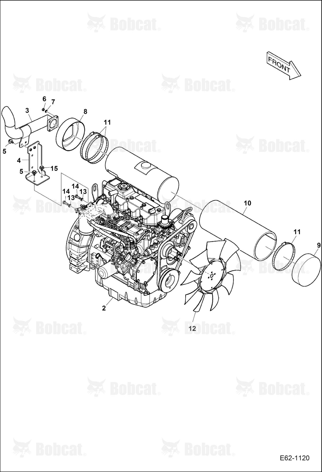 Engine and Attaching Parts