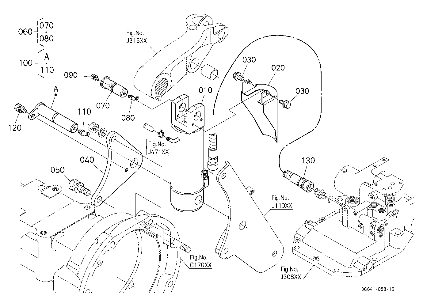 3P-Lift Assist Cylinder Rh