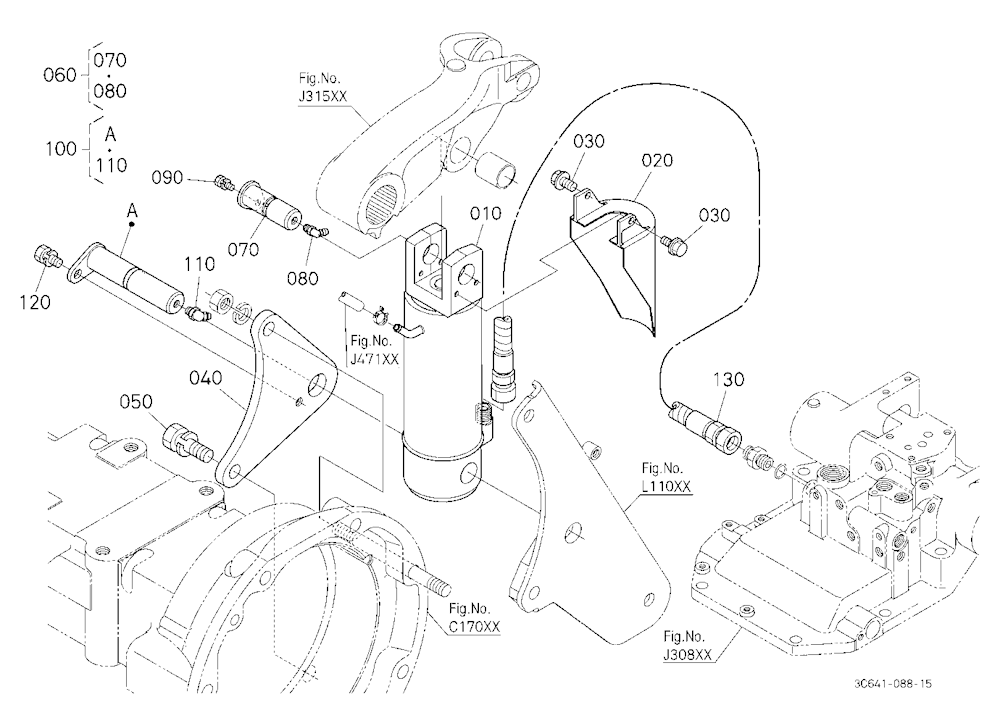 3P-Lift Assist Cylinder Rh