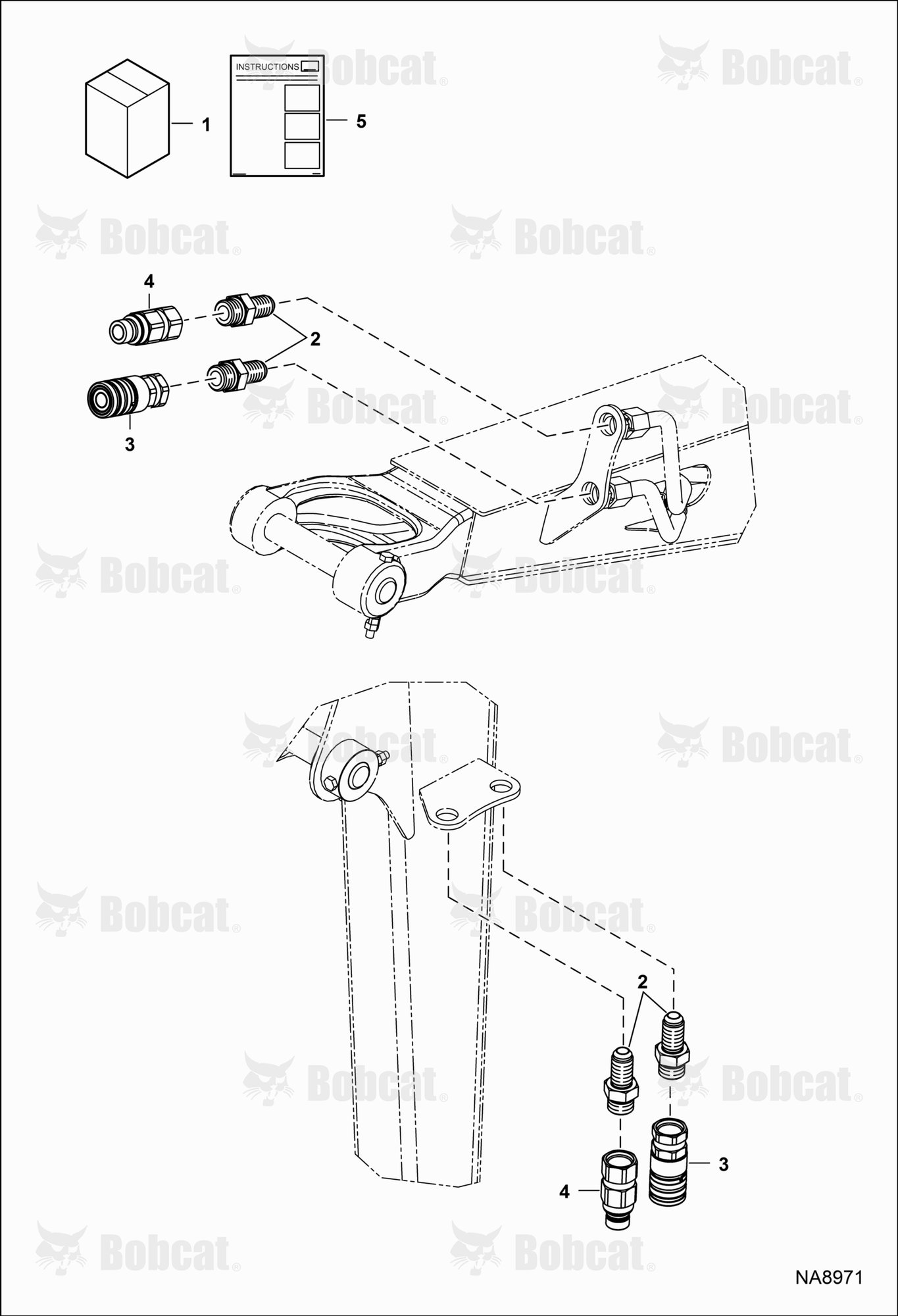 AUX HYD Coupler Kit
