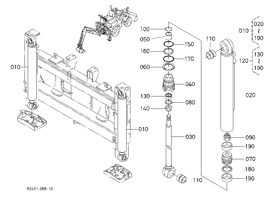 Out Ligger Cylinder