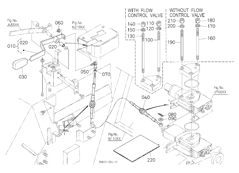Auxiliary Control Valve Lever Kit (2Nd) (W/G No.M7