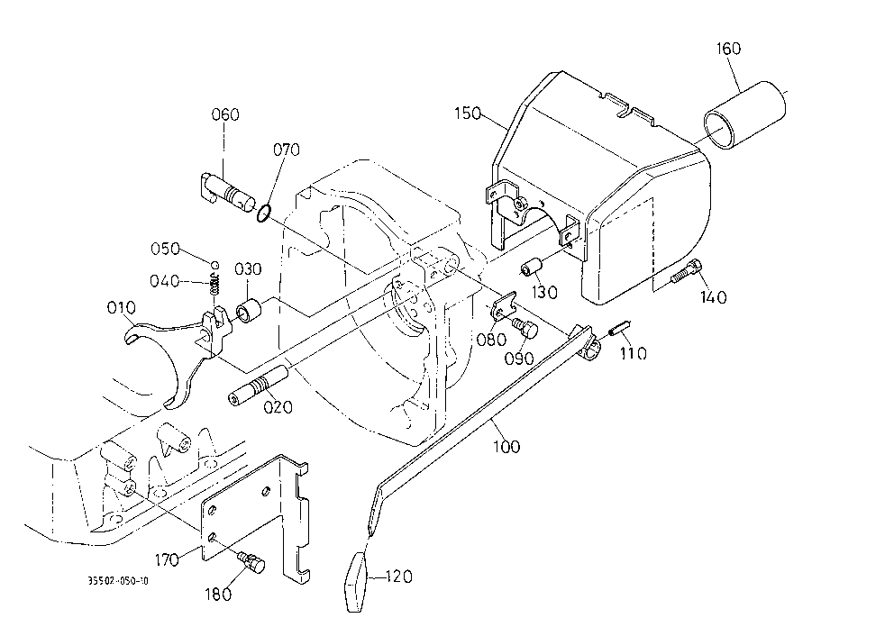 Pto Gear Shift Fork And Pto Cover [M4030Su] [New T