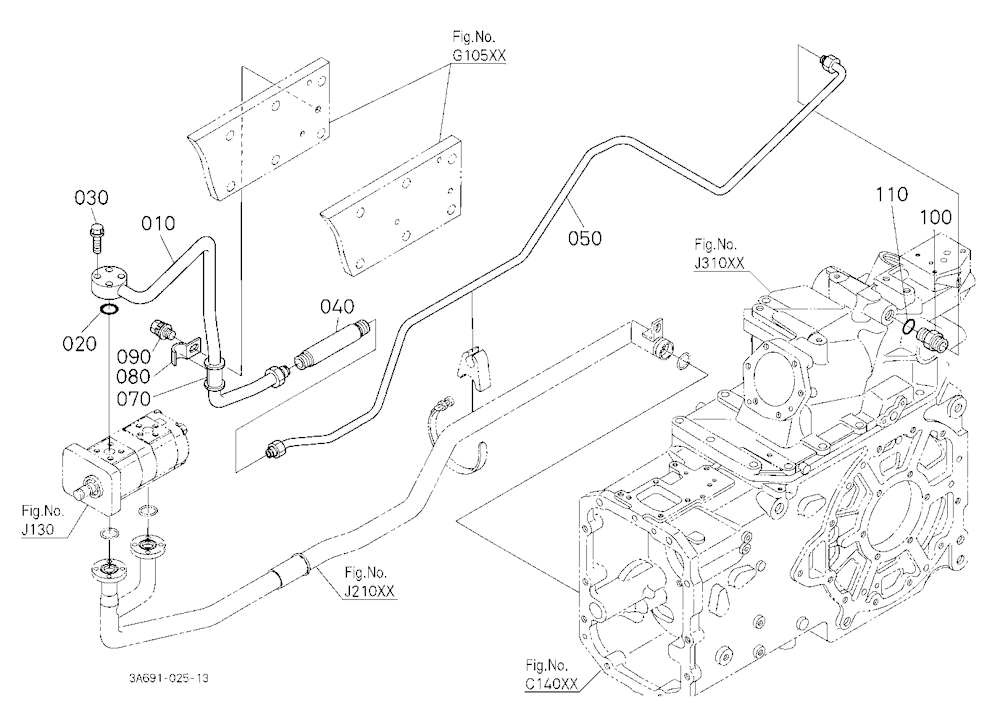 Hydraulic Pipe (Delivery) [Cab Type]