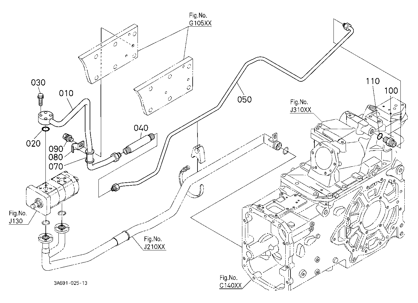 Hydraulic Pipe (Delivery) [Cab Type]