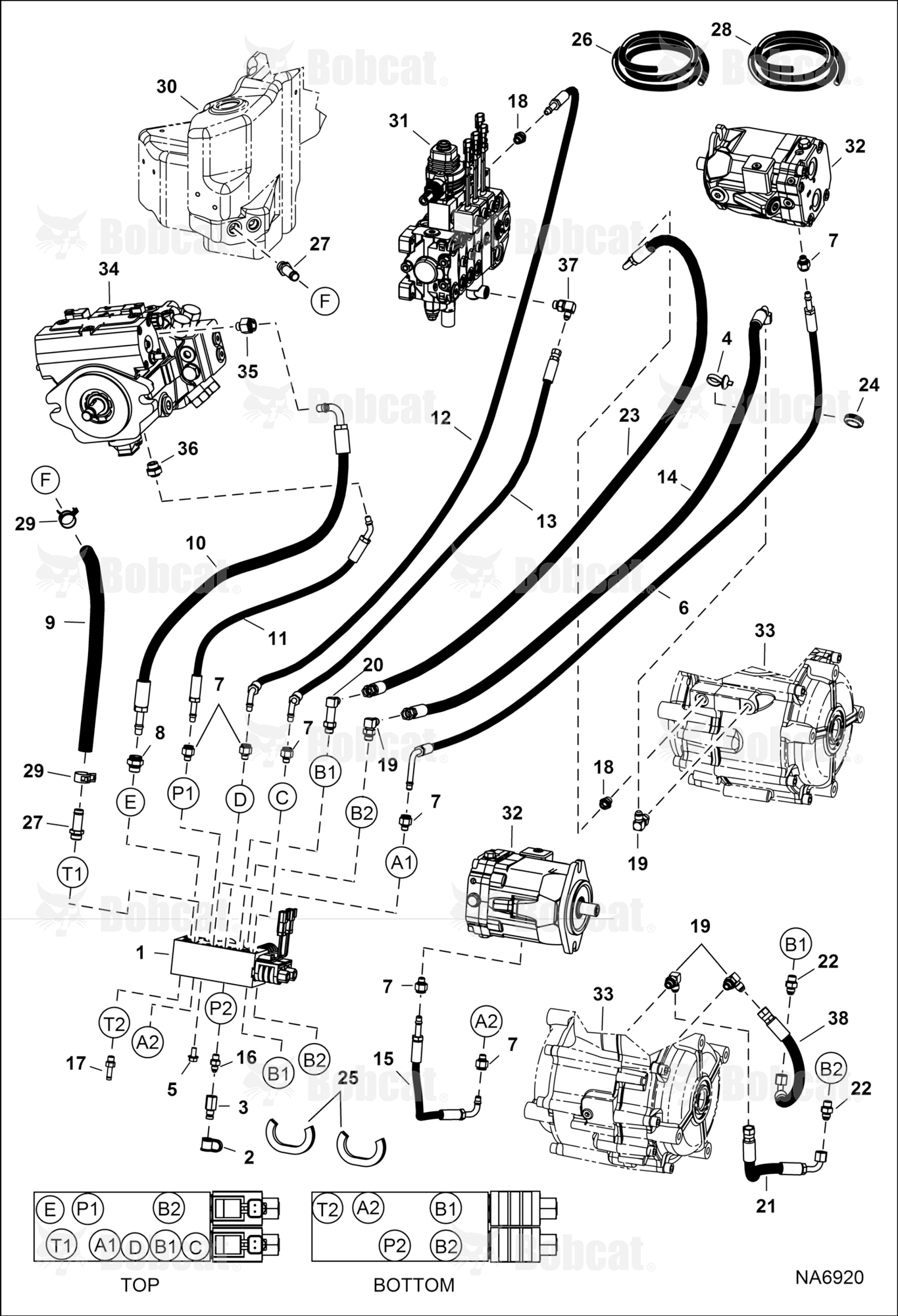Hydraulic Circuitry (Pilot) (Dual)