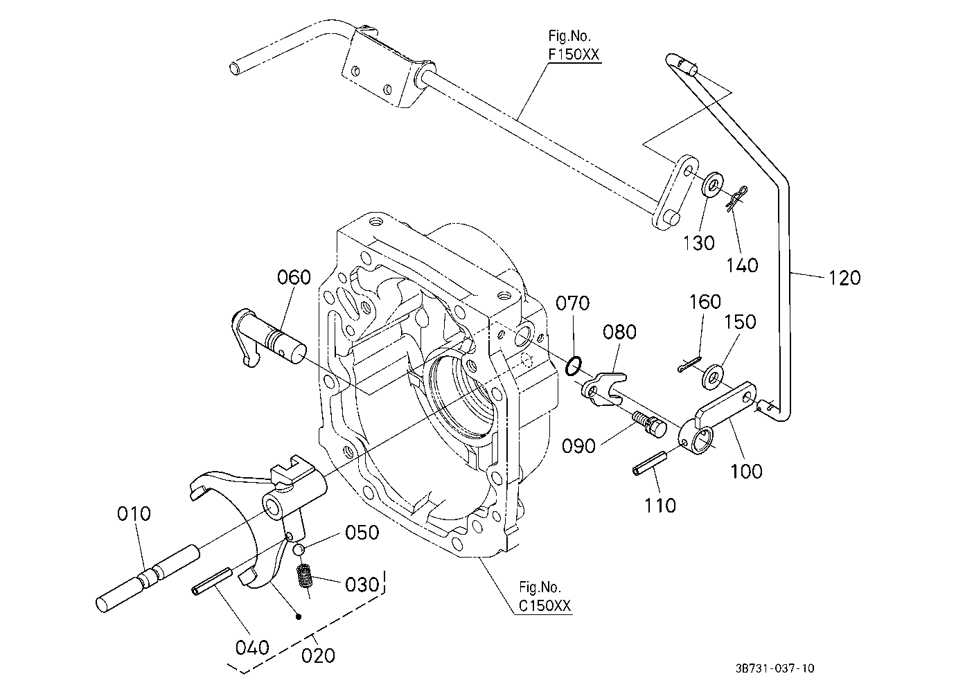 Pto Gear Shift Rod