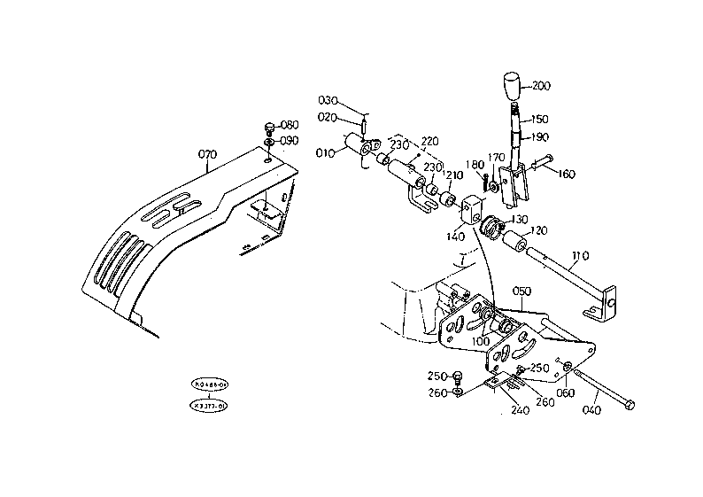 Hi-Lo Gear Shift Lever W/O Cab
