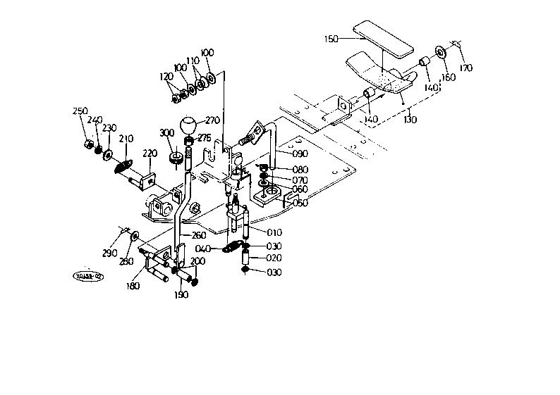 Control Pedal (Swivel/Swing Change)