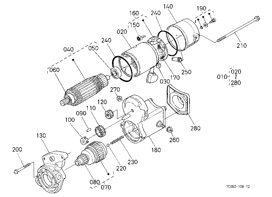 Starter [Component Parts](Not For Reman Unit)