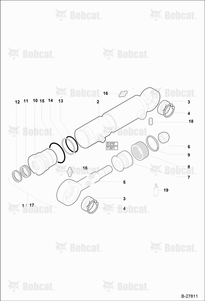 Hydraulic Cylinder - 4 IN 1 Shovel Z 70/35