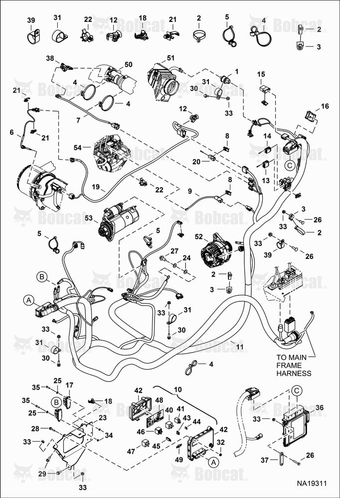 Engine Electrical Circuitry (Harness)