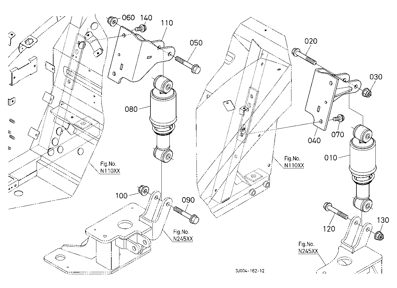 Rear Damper [Rear Suspension Type (Spring)]