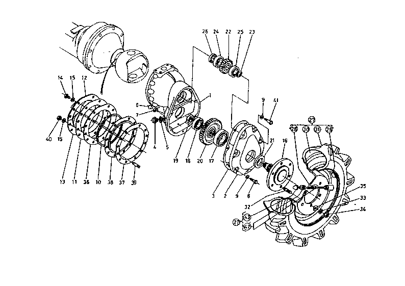 Axle Case Front Wheel
