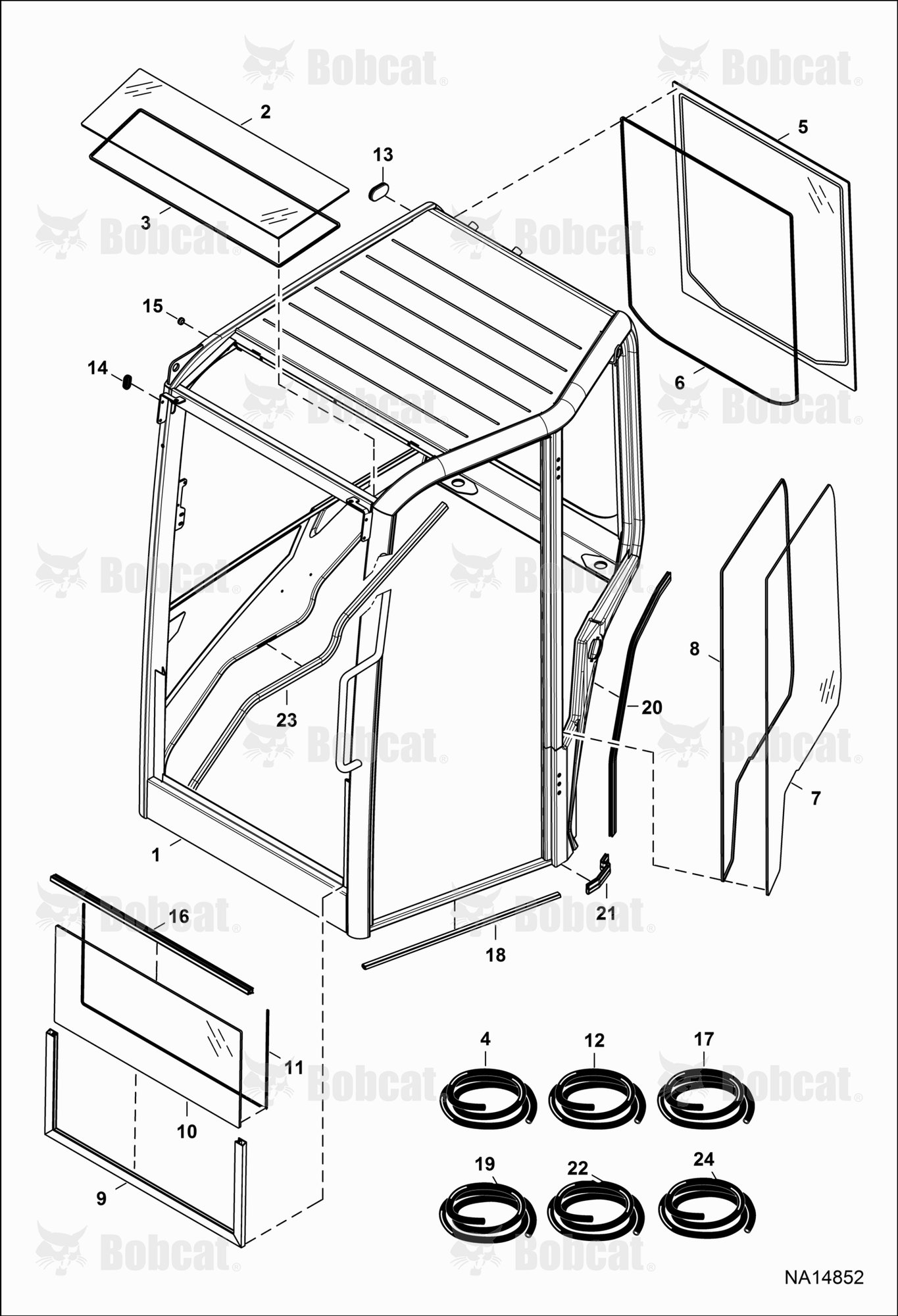 Operator CAB (Windows)(Seals)