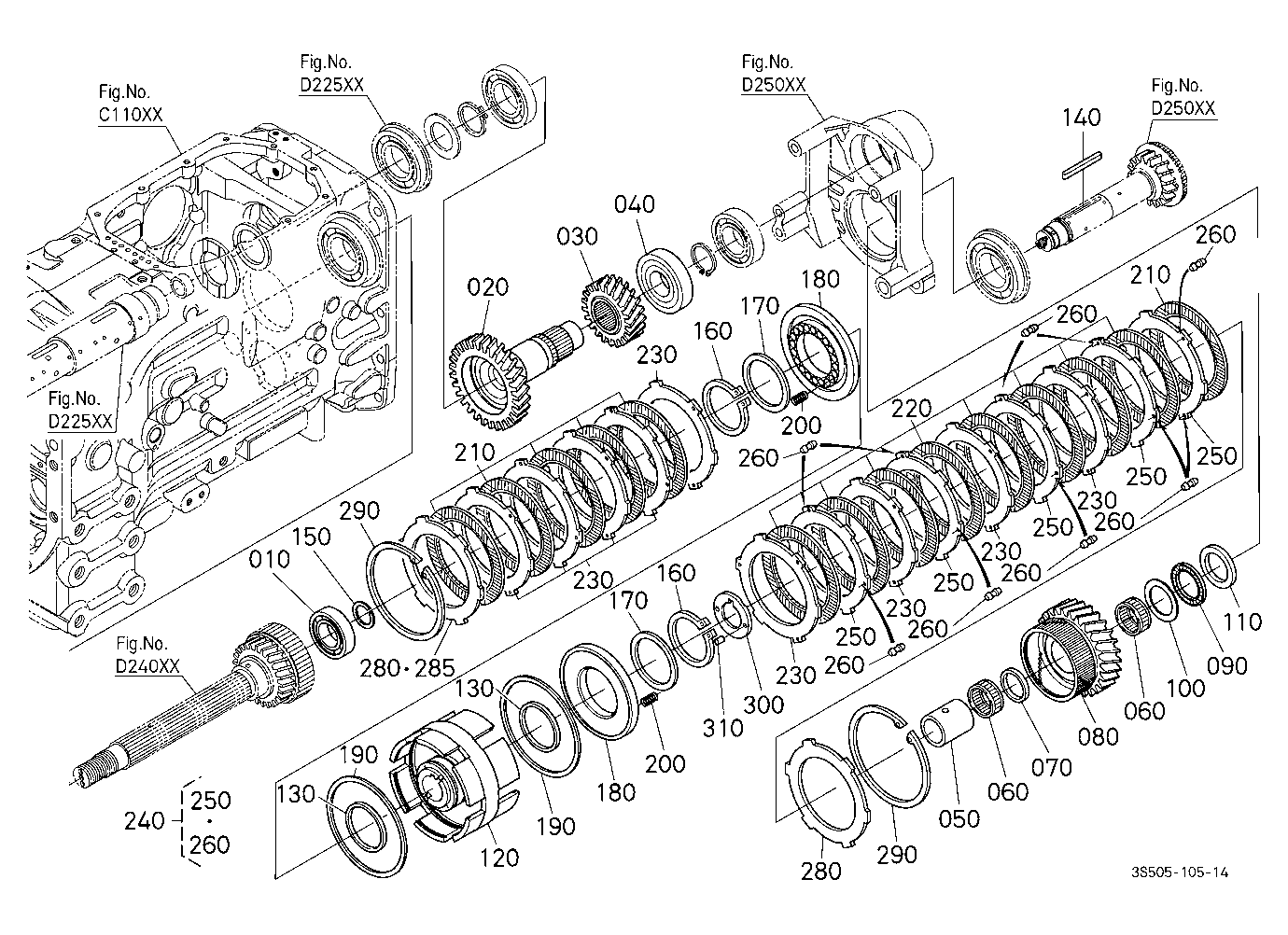 Main Gear Shift Shaft/Range Gear Shaft