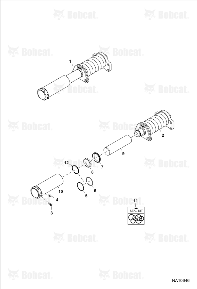Track Tensioner  B3JE11001 - B3JE11383, B3JE11385 - B3JE11443