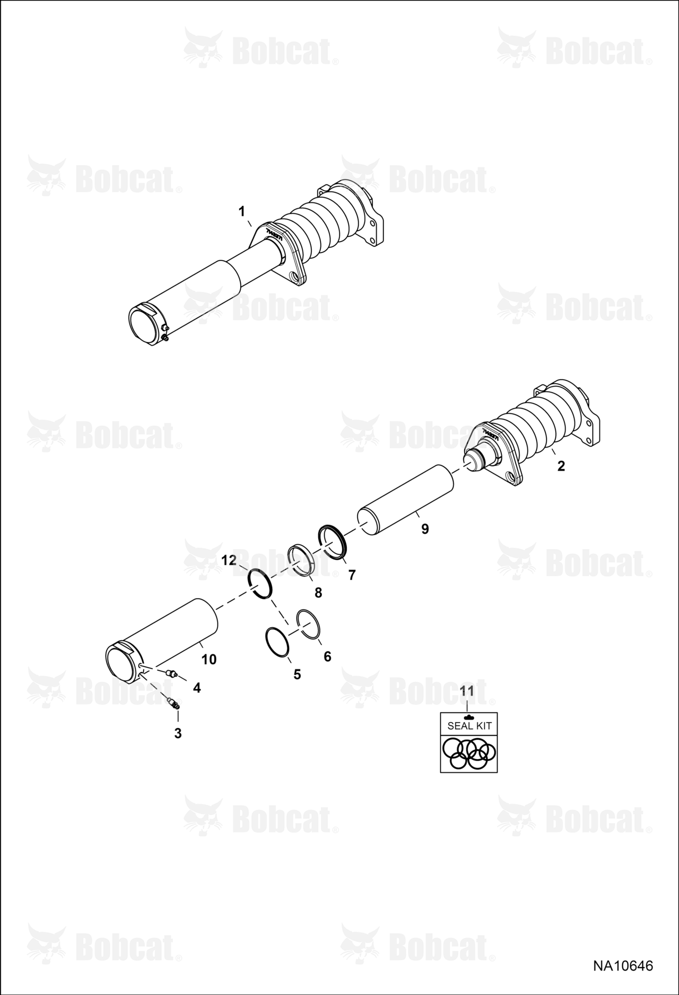 Track Tensioner  B3JE11001 - B3JE11383, B3JE11385 - B3JE11443