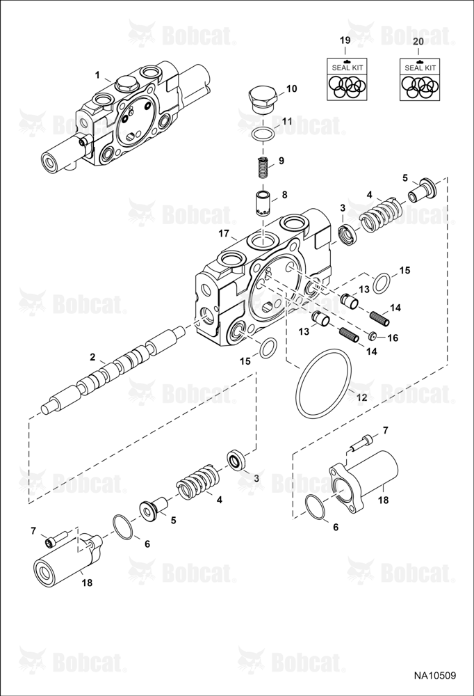Hydraulic Control Valve (Slew Section)