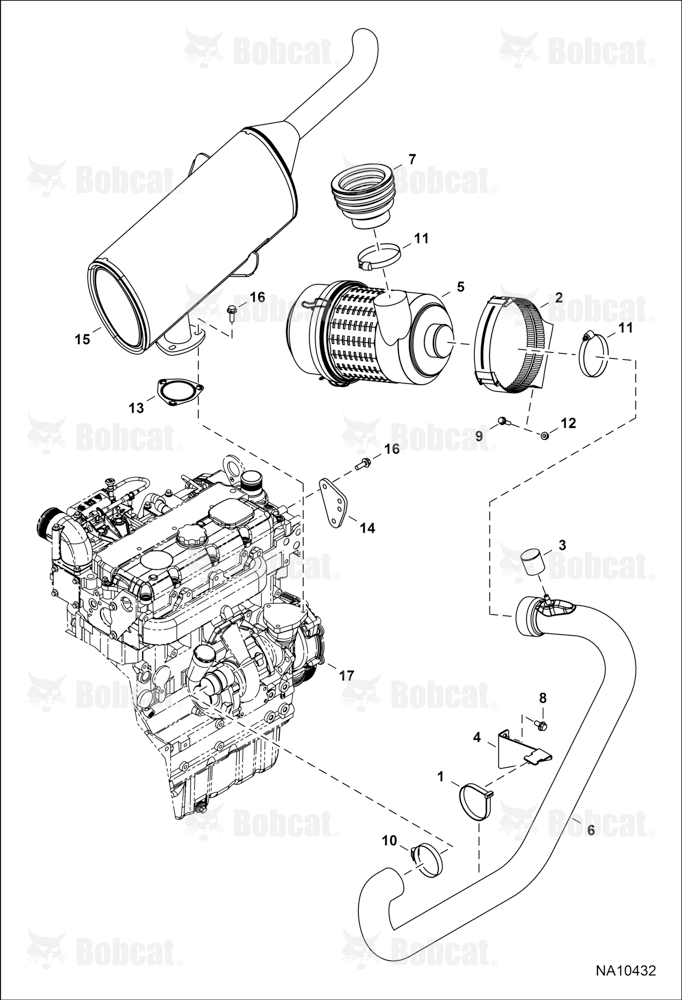 Engine & Attaching Parts (Air Intake & Exhaust)