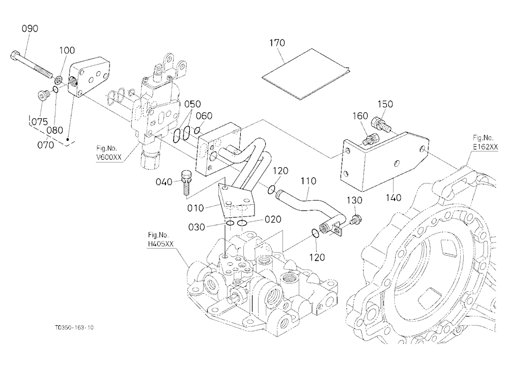 Auxiliary Control Valve Base (W/G No.L8396) [A] [O