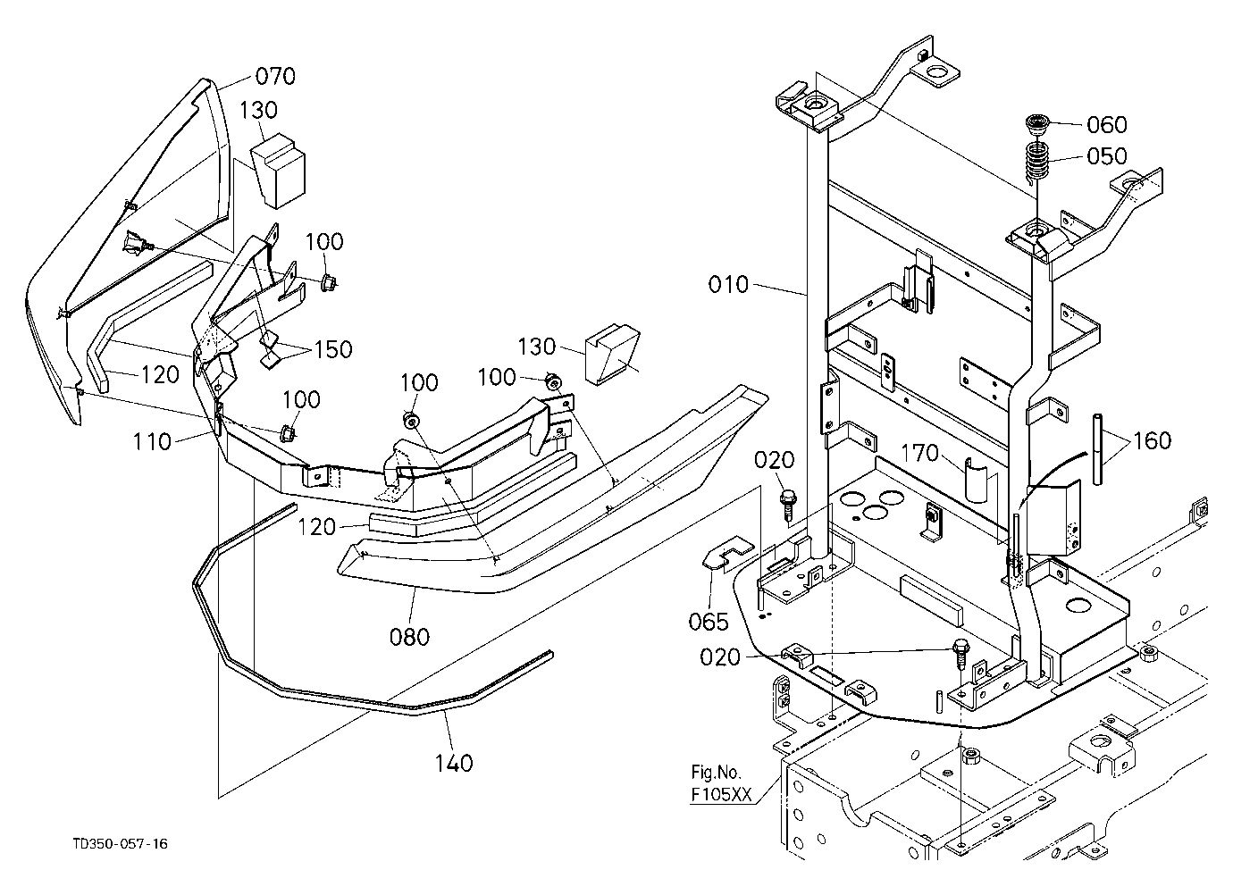 Hood (Bonnet) Front Support [A] [New]