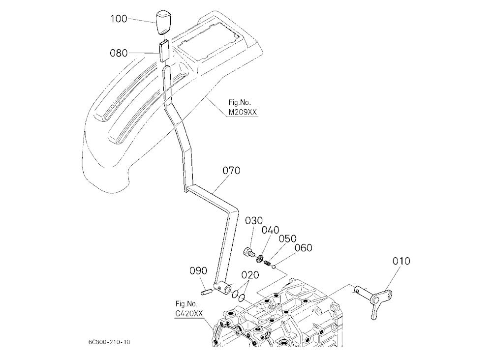 Front Wheel Drive Lever