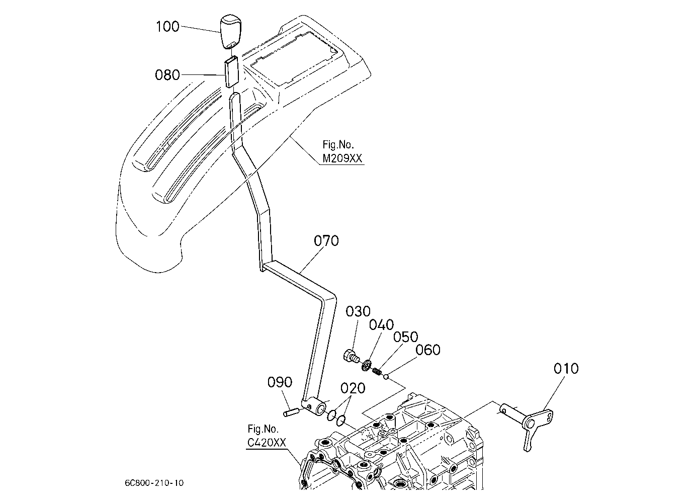 Front Wheel Drive Lever