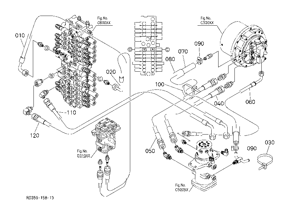 Oil Piping (Travel Rh)