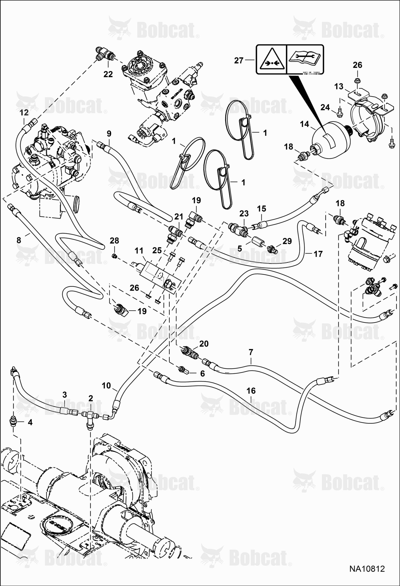 Hydraulic Circuitry (Service Brake) (Germany Configuration)