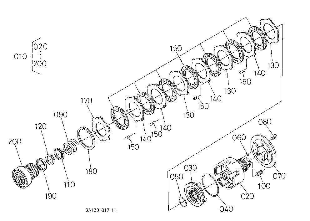 Pto Clutch [Component Parts] [Rops Type] [Old Type
