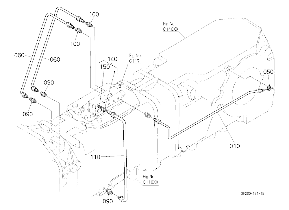Hydraulic Oil Line (Bi-Speed Turn/Rear Diff.)