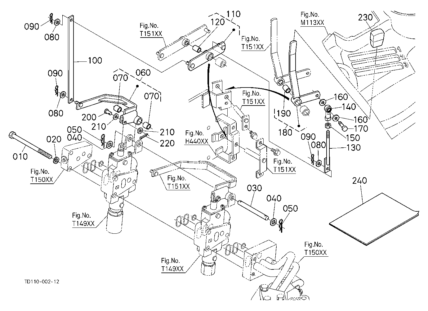 Auxiliary Control Valve Lever (2Nd) (W/G No.L8347)