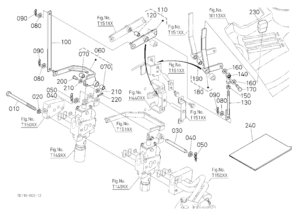 Auxiliary Control Valve Lever (2Nd) (W/G No.L8347)