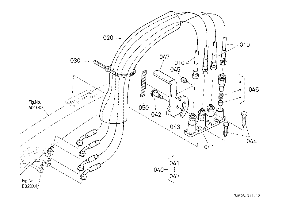 Hydraulic Hose (Hyd.Outlet Block)