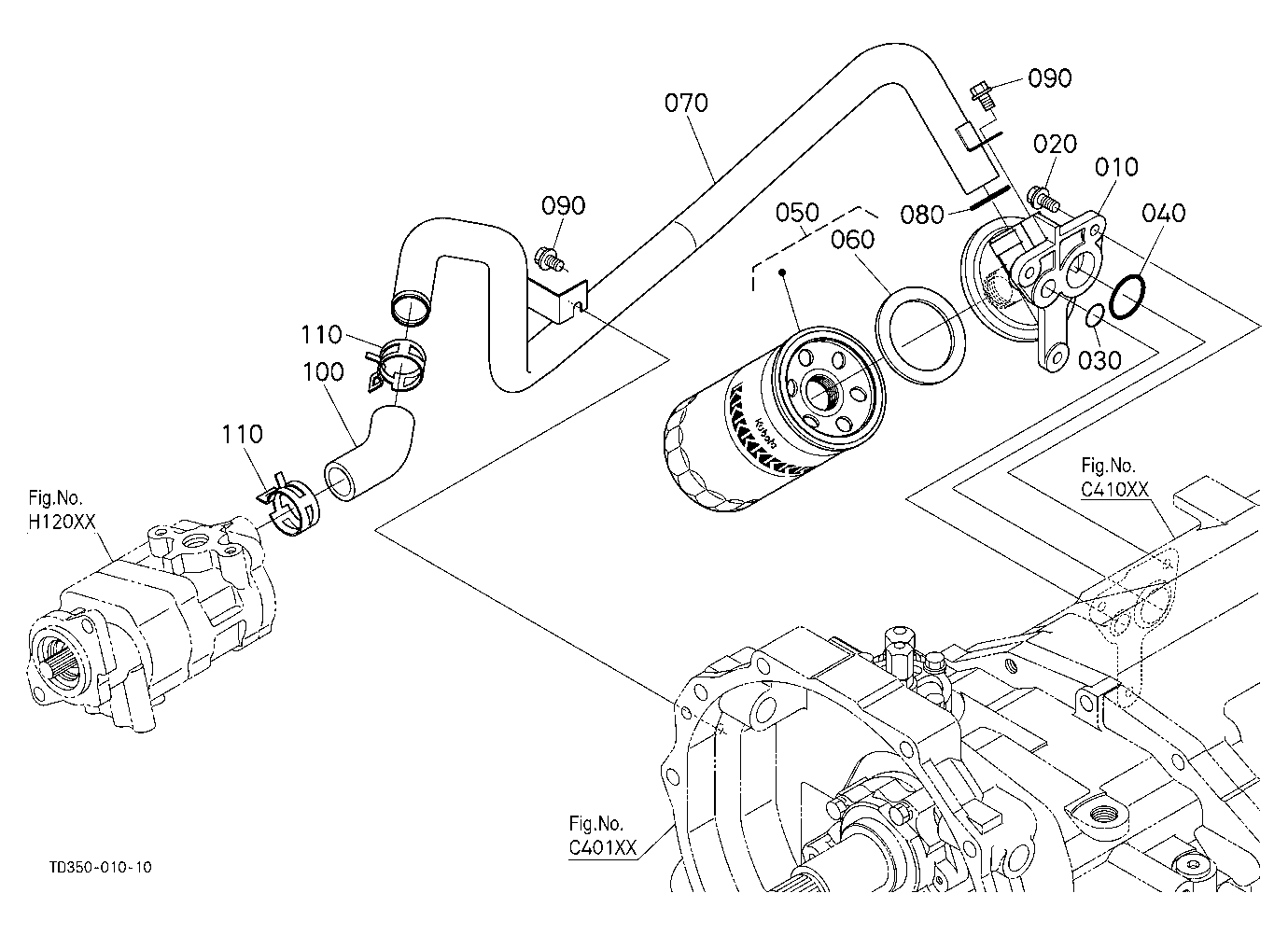 Hydraulic Oil Line (Inlet)