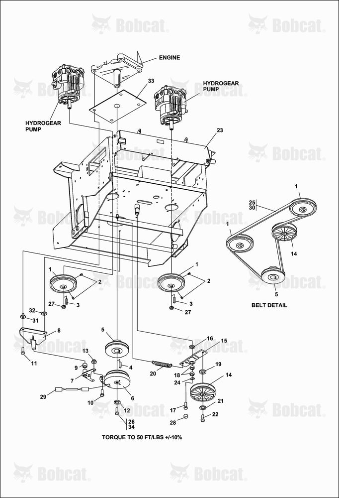 Lower Engine Deck ASSY/CLUTCH