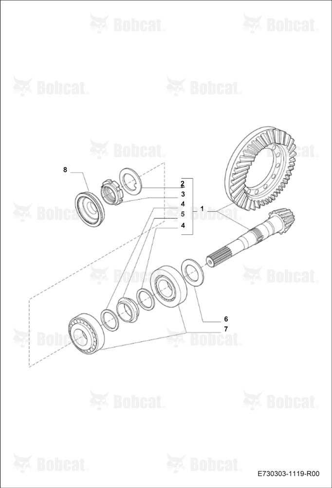 Front Axle Differential 4WD